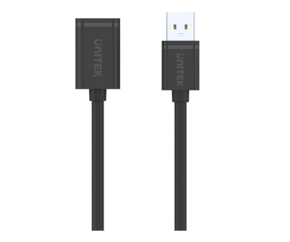 Kabel UNITEK Przedłużacz USB 2.0 AM-AF, 0.5m; Y-C447GBK